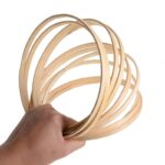 cercle en bois pour projet de macramé
