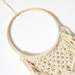 anneau en bois pour créations macramé