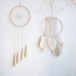 anneau en bois naturel pour macramé