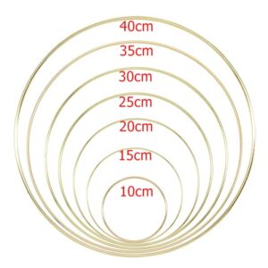 Anneau Doré Pour Macramé