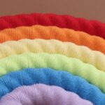 arc en ciel en coton macramé