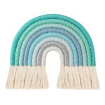 arc en ciel macramé bleu