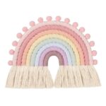 arc en ciel mural macramé