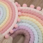 tapisserie arc en ciel macramé