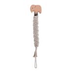 attache tétine design macramé