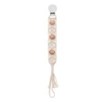 attache tétine design macramé avec perles