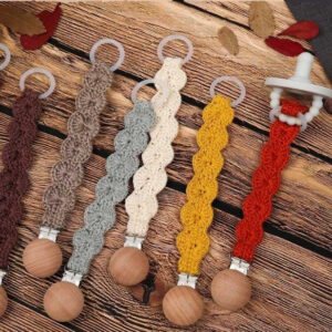 Attache Tétine Ronde Macramé