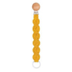 attache tétine en macramé