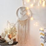 attrape rêve en macramé avec perles