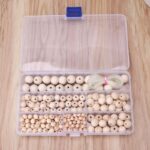 Boîte De Perles En Bois Macramé