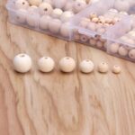 accessoires macramé en perles de bois