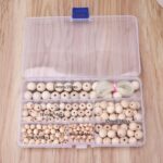 boîte de perles en bois pour travaux manuels