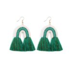Boucle D'oreille Arc En Ciel Macramé259