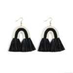 Boucle D'oreille Arc En Ciel Macramé256
