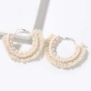 Boucle D'oreille Bohème Macramé240
