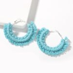 Boucle D'oreille Bohème Macramé244
