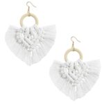 Boucle D'oreille Coton Macramé417