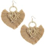 Boucle D'oreille Coton Macramé418