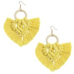 Boucle D'oreille Coton Macramé420
