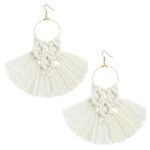 Boucle D'oreille Frange Macramé423