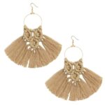 Boucle D'oreille Frange Macramé424