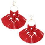 Boucle D'oreille Frange Macramé427