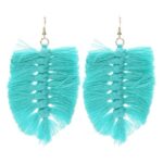 Boucle D'oreille Macramé Plume406