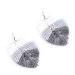 Boucle D'oreille Feuille Macramé415