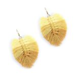 Boucle D'oreille Feuille Macramé410