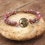 bracelet arbre de vie macramé