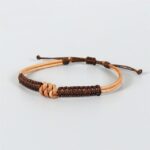 bijou macramé en cuir
