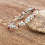 Bracelet Macramé Avec Perles330