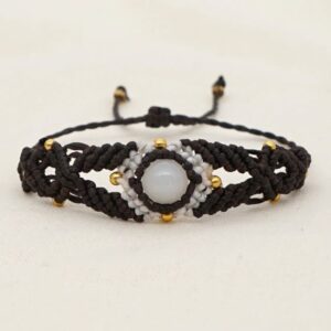 Bracelet Macramé Avec Pierre309