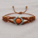 Bracelet Macramé Avec Pierre311