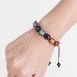 bracelet shamballa en macramé