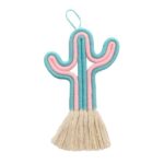 cactus macramé vert décoratif