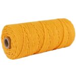 corde de macramé moutarde 2 mm pour créations
