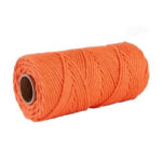 corde orange en macramé 2 mm de longueur 100 mètres