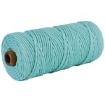 corde macramé bleu pour créations manuelles