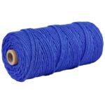 corde bleue en macramé 2 mm