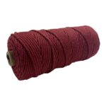 corde macramé 2 mm bordeaux 100m