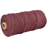 corde bordeaux 2 mm pour macramé