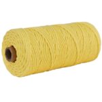 corde macramé 100 mètres de couleur jaune
