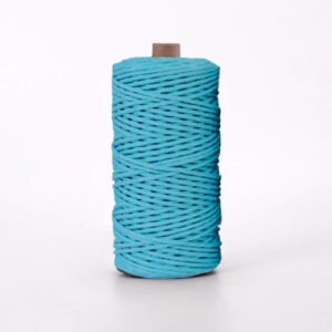Corde Macramé 3 Mm Bleu Canard 100m