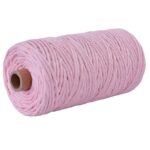 corde de décoration rose 3 mm