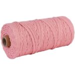 fil macramé rose 3 mm 100 mètres