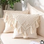 coussin en macramé style bohème
