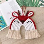 déco bébé arc en ciel macramé