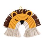 ornement en macramé arc en ciel pour chambre d'enfant