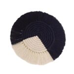 dessous de verre macramé bicolore